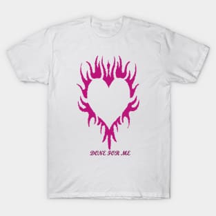 happy valentine love day 2020 burning heart t-shirt T-Shirt